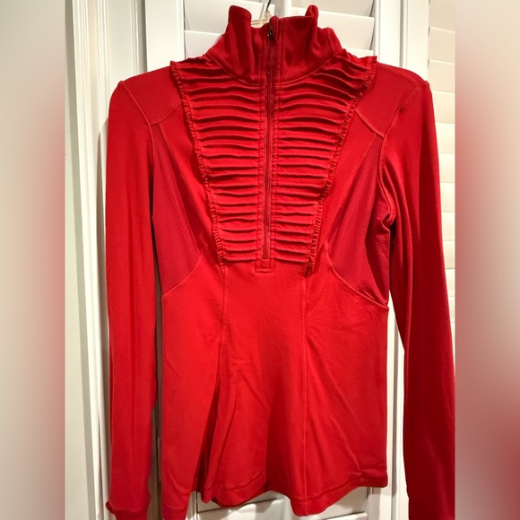Lululemon Run Your Heart Out Pullover Size 6 Color Currant - Picture 7 of 13